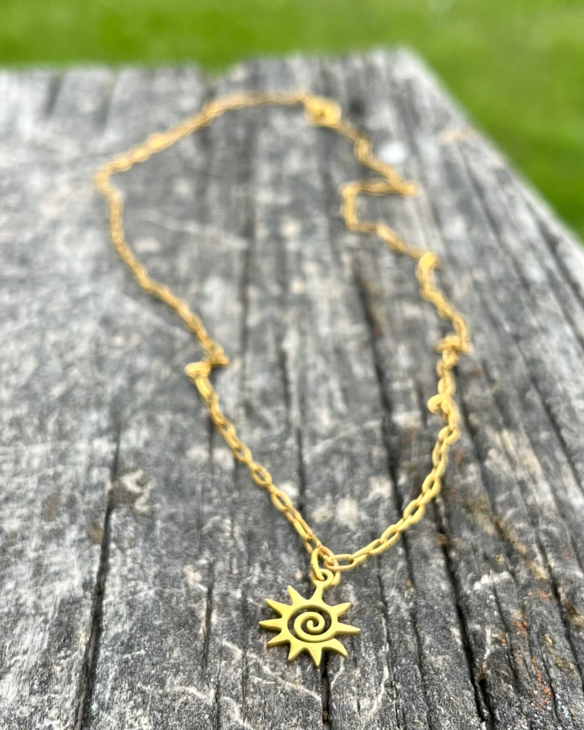 Sun Ray Chain Necklace