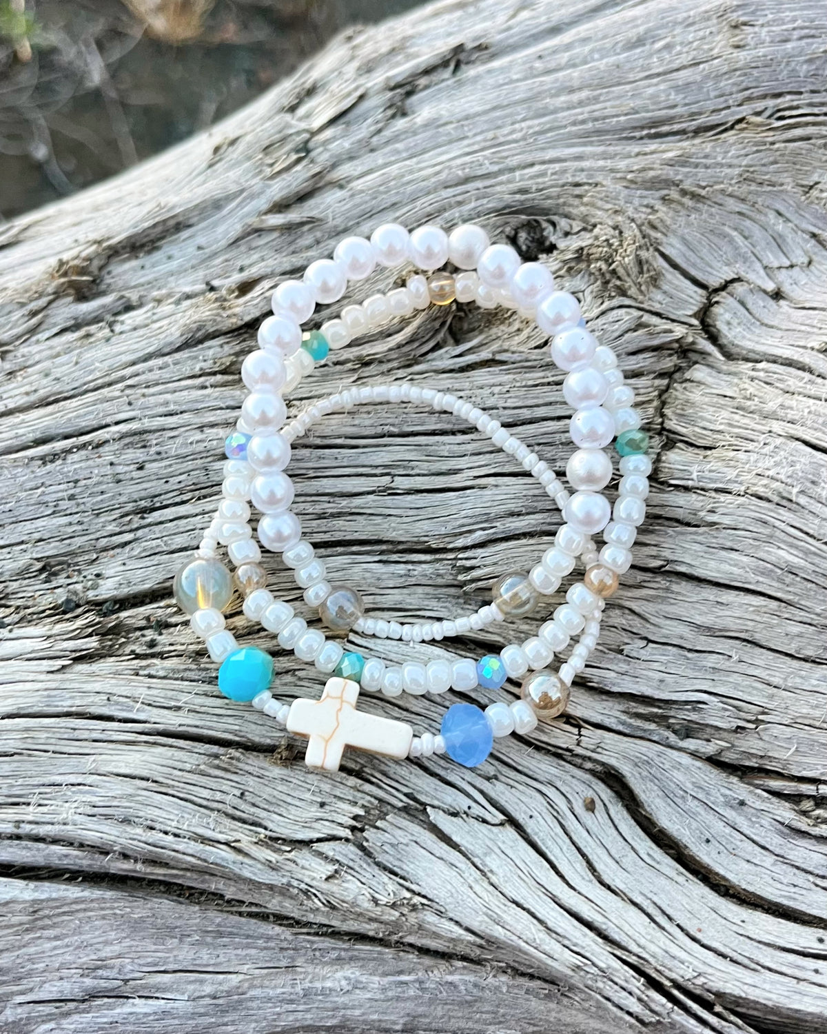 Lake Clark Cross Bracelet Set