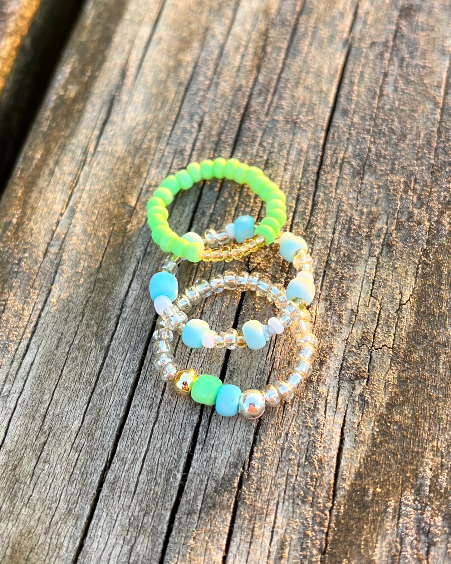Tart Turquoise Ring Set
