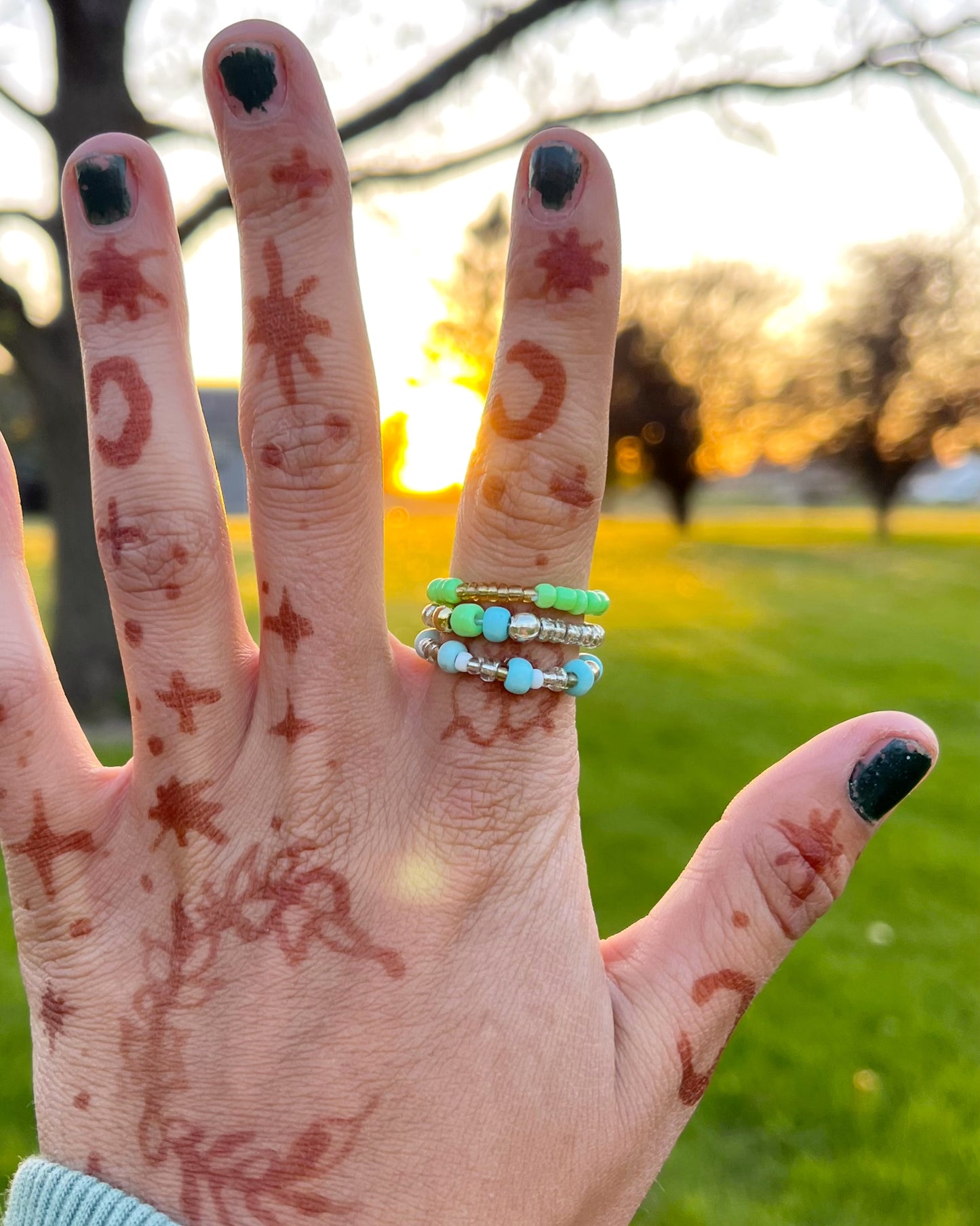 Tart Turquoise Ring Set