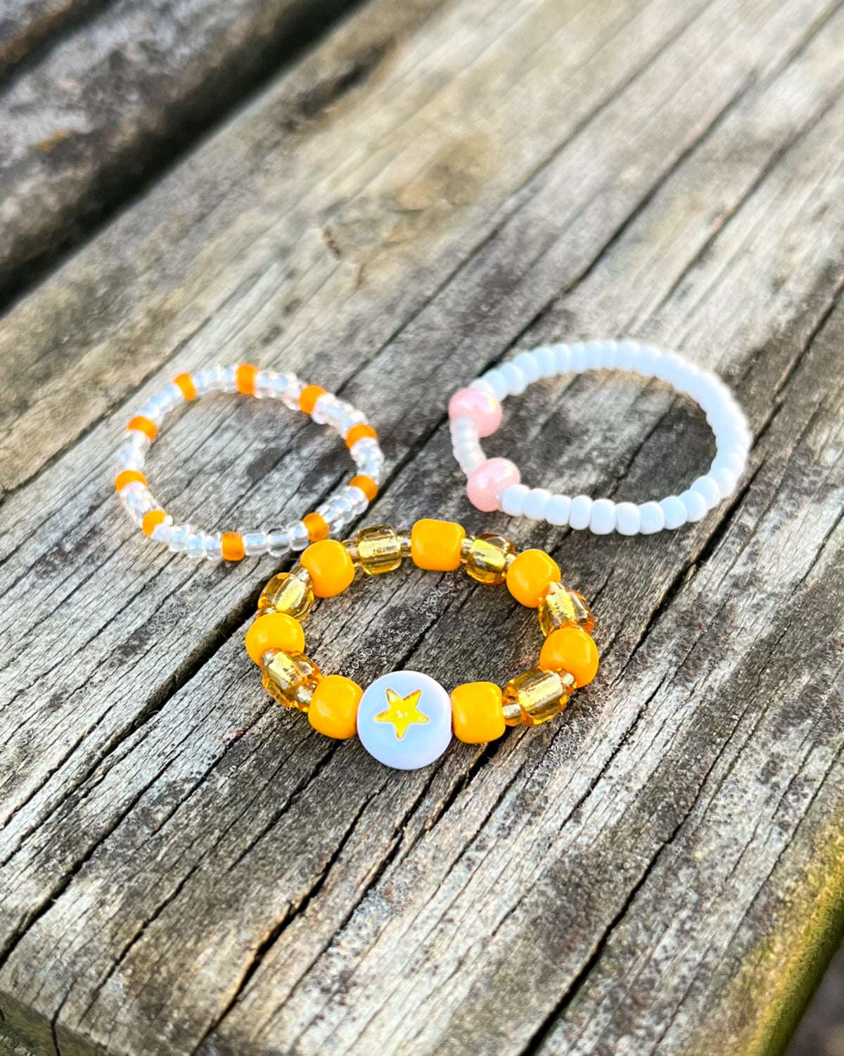 Tangerine Ring Set