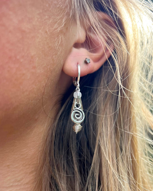 Whimsical Spiral Earrings
