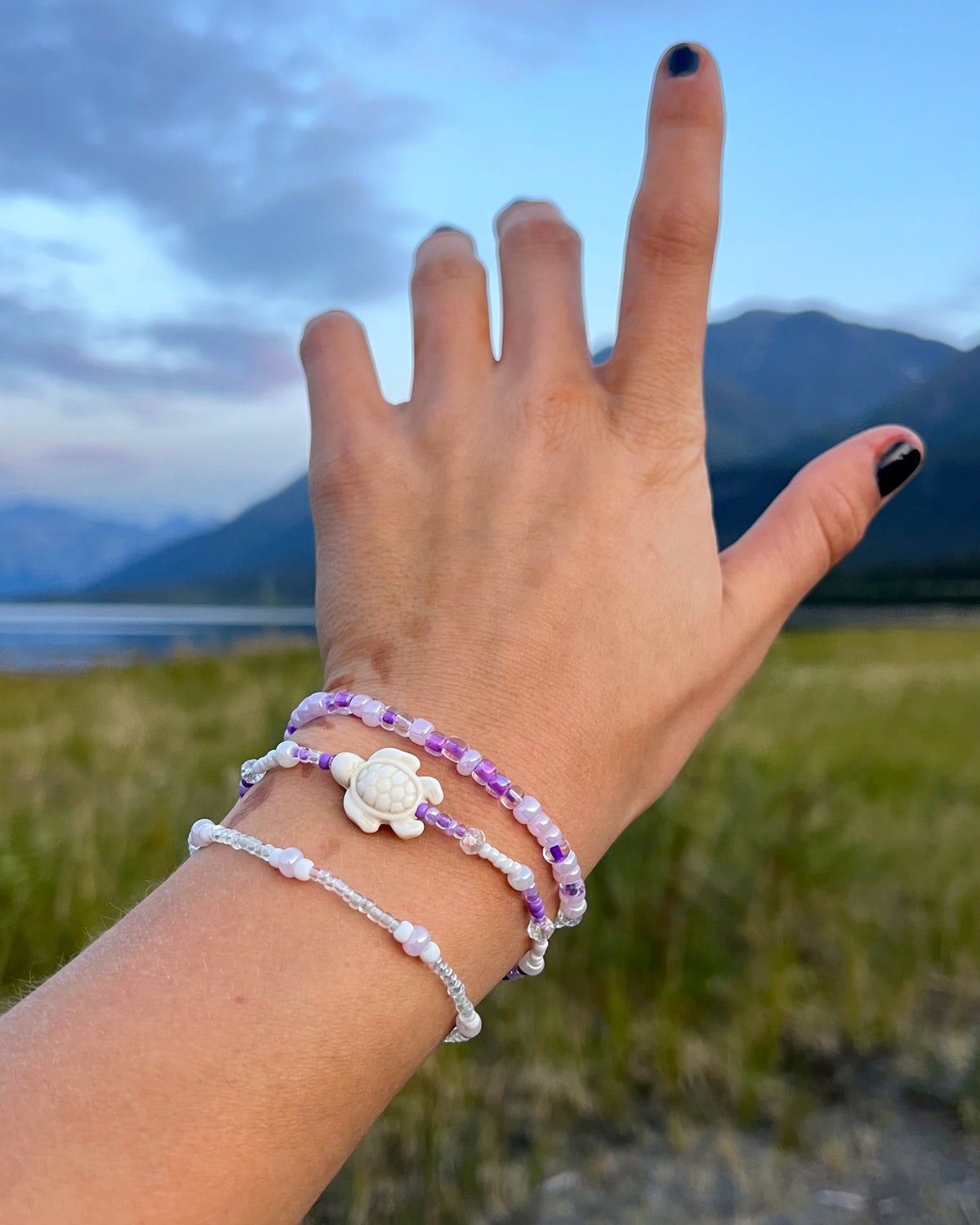 Lupine Turtle Bracelet Set
