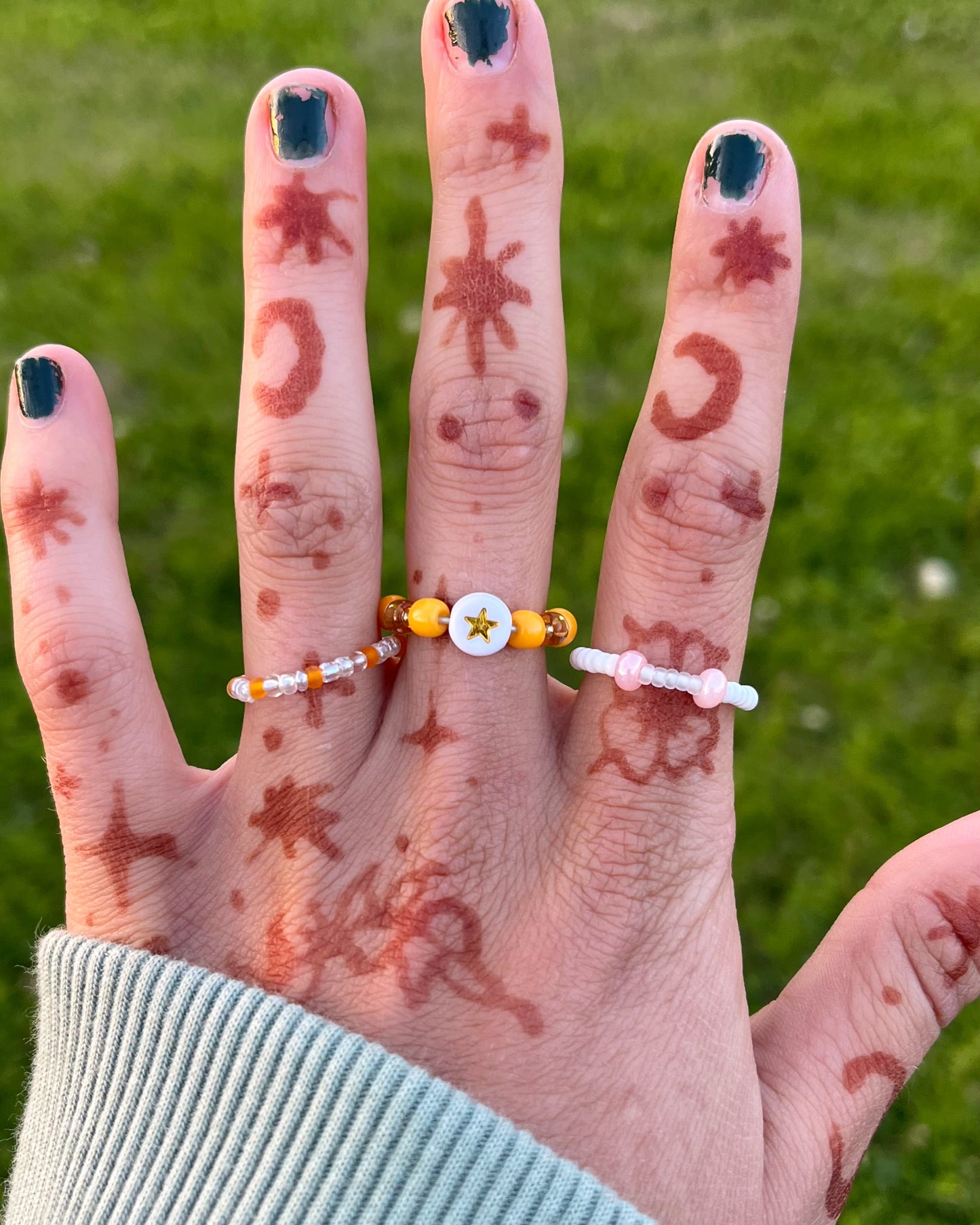 Tangerine Ring Set