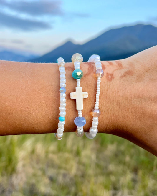 Lake Clark Cross Bracelet Set