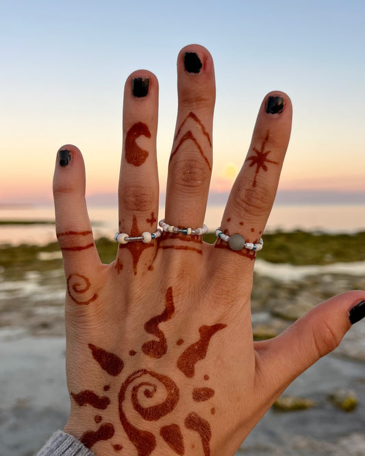 Sea Foam Mist Ring Set