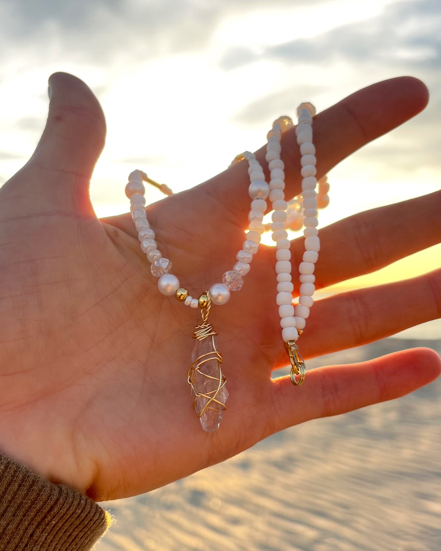 Light Of The World Crystal Necklace