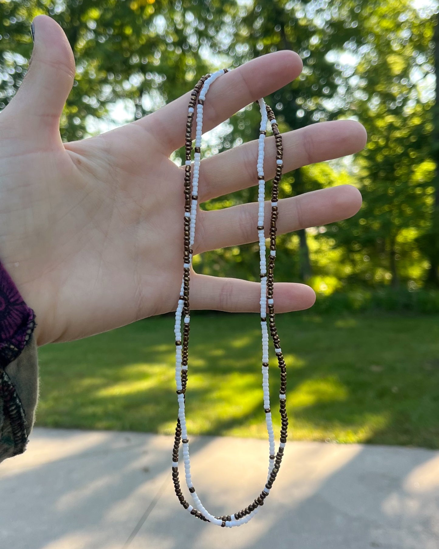 Bronze Fall Necklace Duo