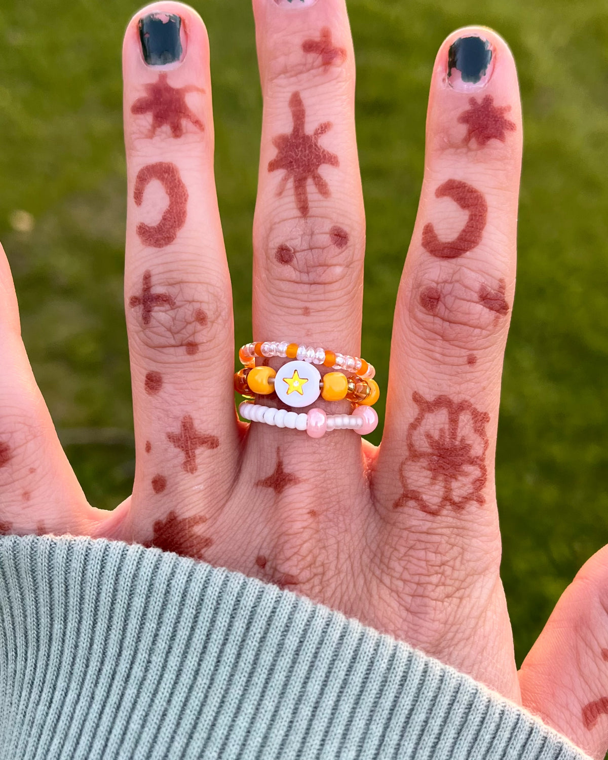 Tangerine Ring Set