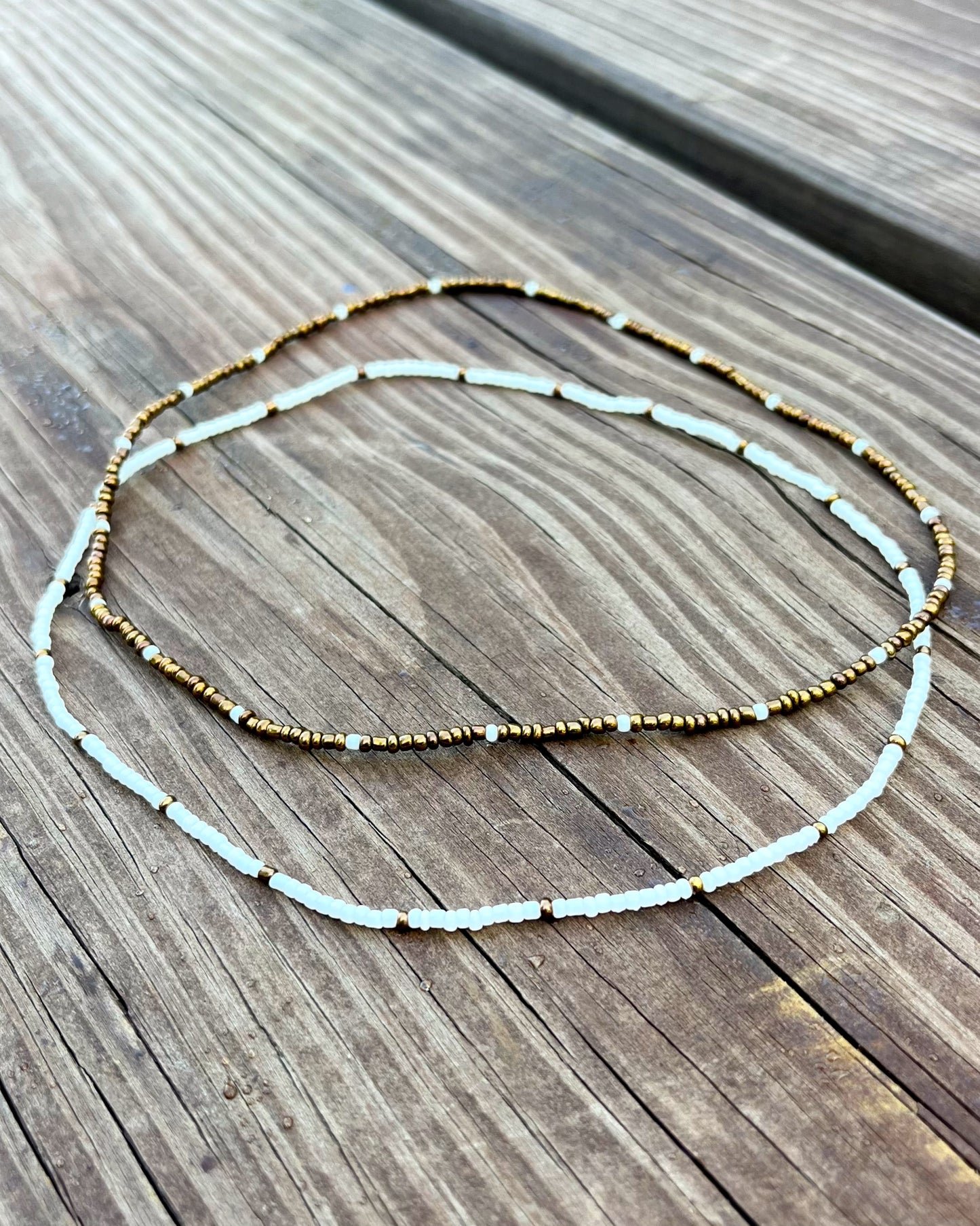 Bronze Fall Necklace Duo