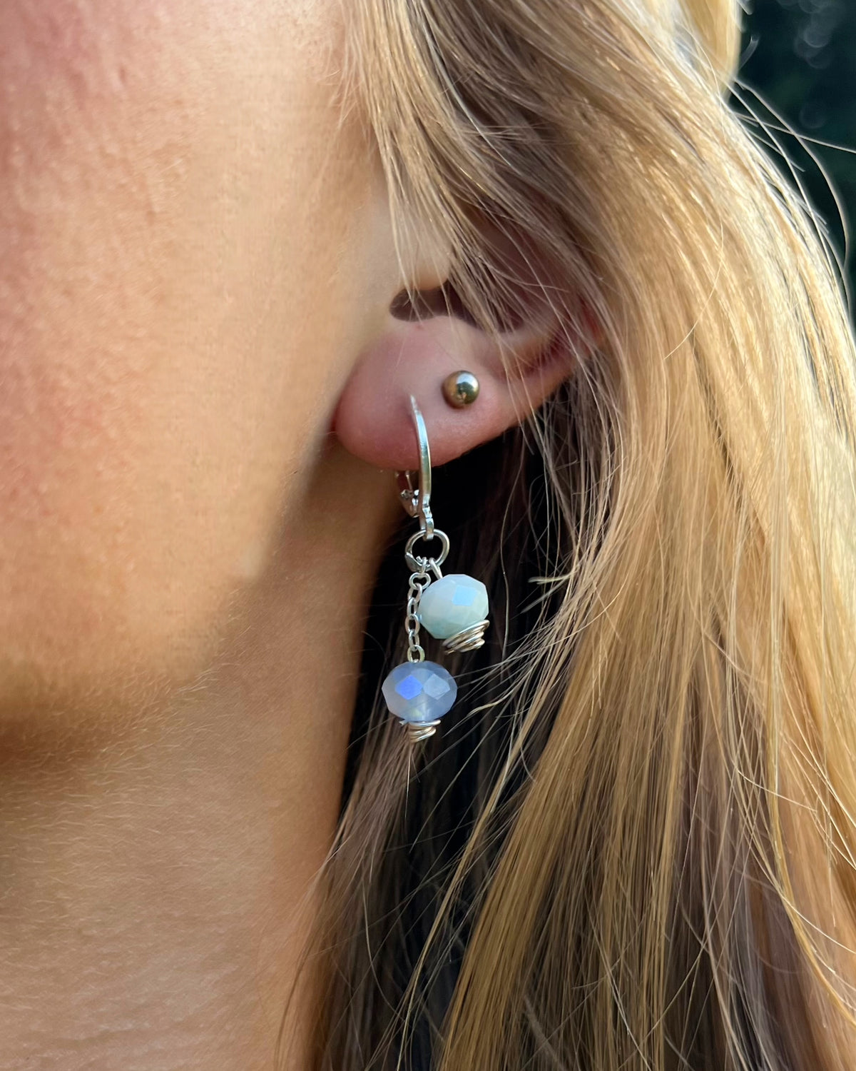 Blue Ice Earrings