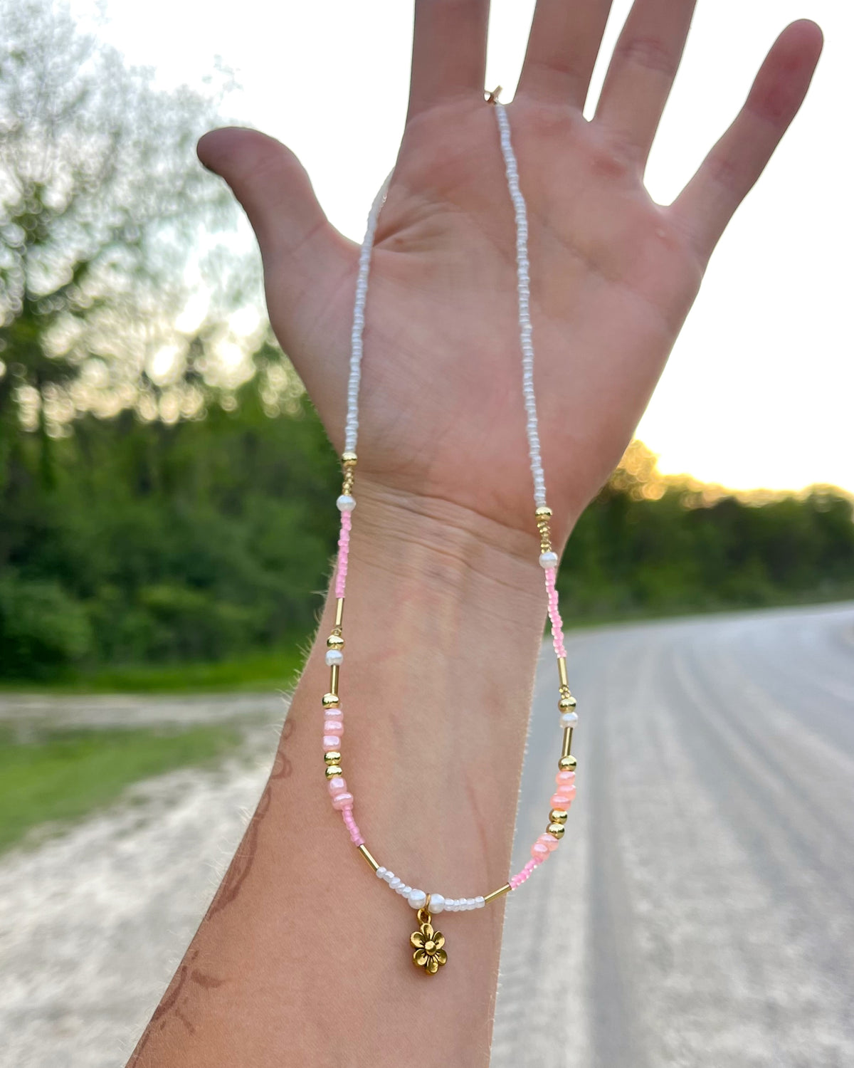 Pink Honey Necklace
