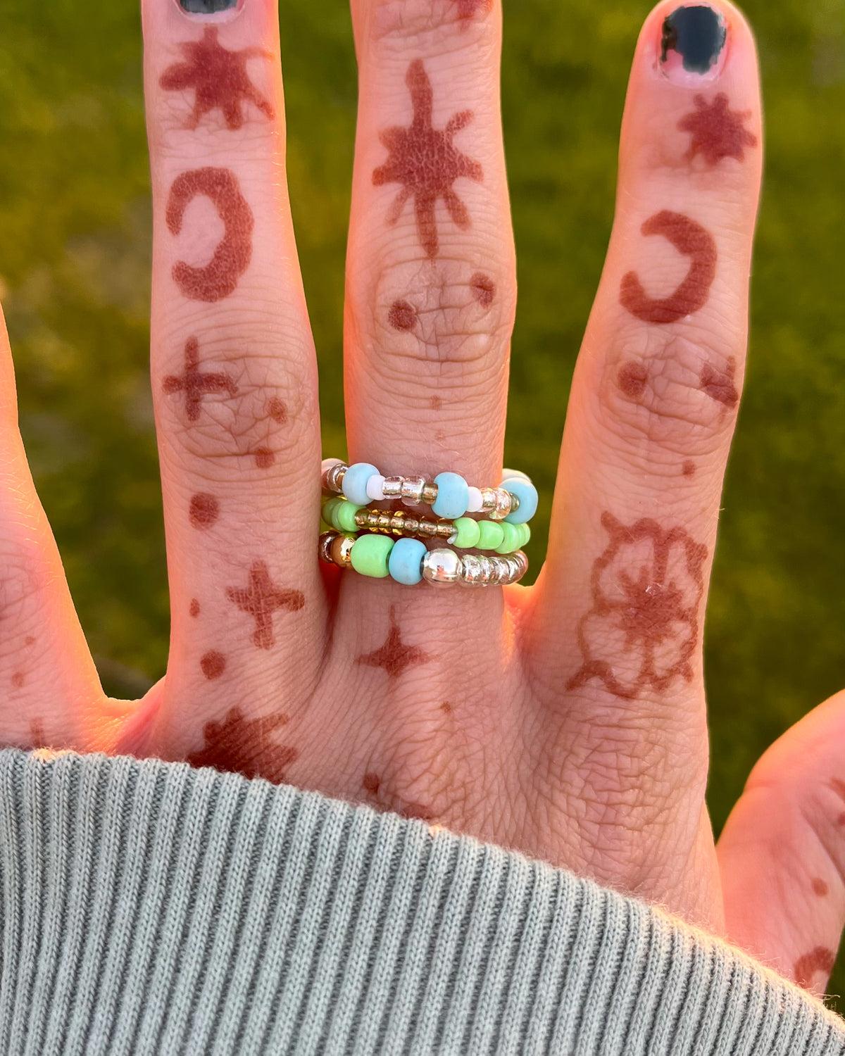 Tart Turquoise Ring Set