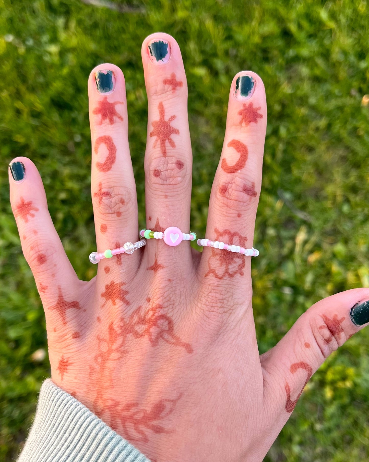 Cherry Blossom Ring Set