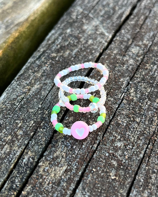 Cherry Blossom Ring Set