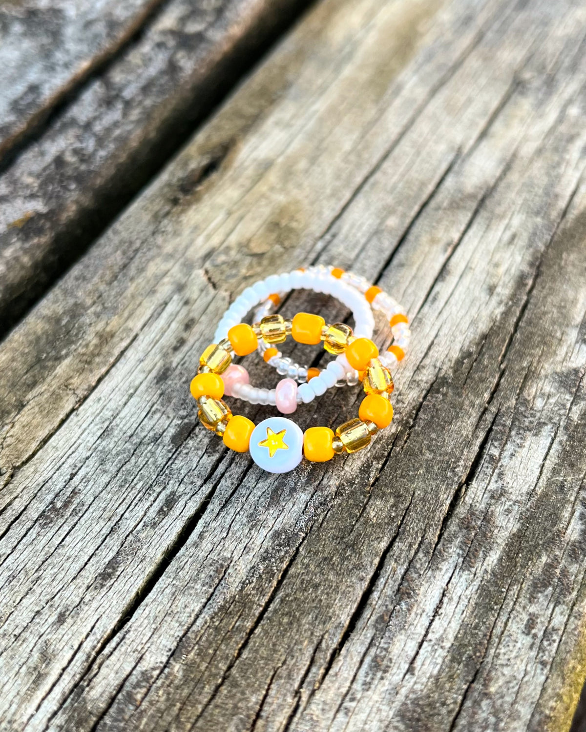 Tangerine Ring Set